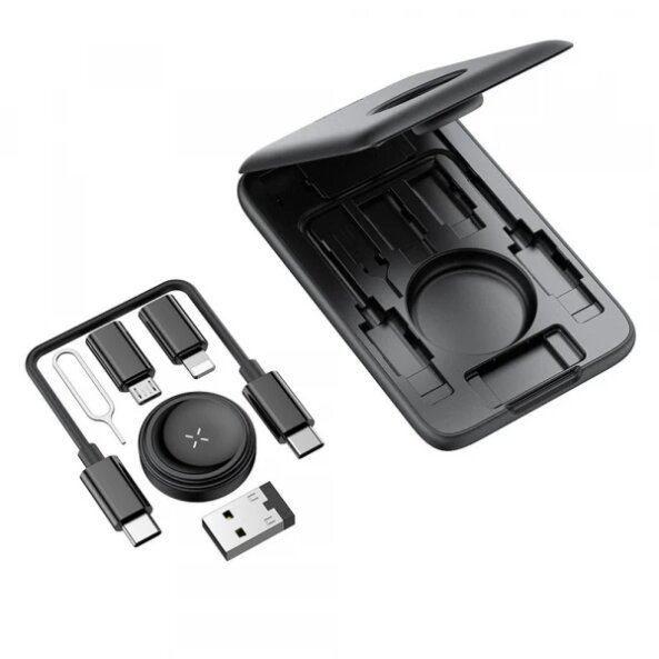 Incarcator Wireless McDodo CH-2440 8in1 pentru Apple Watch Series, Negru