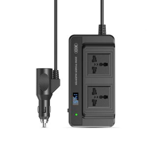 Invertor Electric Auto XO Design CZ011, 200W, 2 x USB-A - 1 x USB-C - 2 x Schuko 