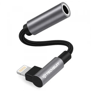 Adaptor Audio Lightning - 3.5mm Techsuit AC6 MusicDox, Gri