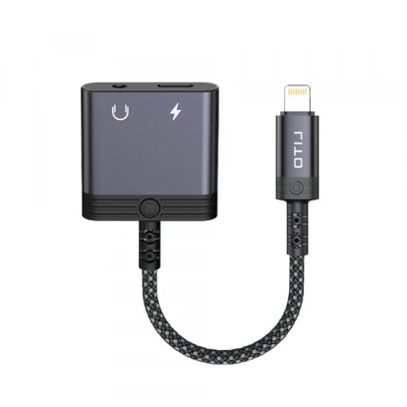 Adaptor Audio Lightning - Lightning / 3.5mm Lito LA04L, Negru