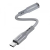 Adaptor Audio USB-C - 3.5mm Techsuit AC1 SoundFlex, Gri