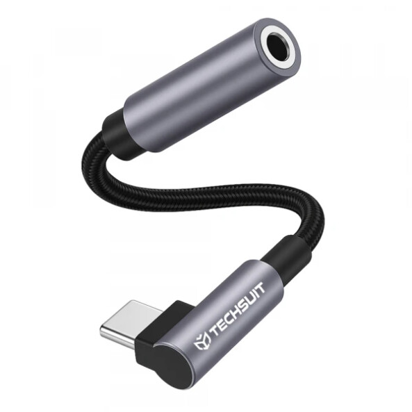 Adaptor Audio USB-C - 3.5mm Techsuit AC7 MusicDox, Gri