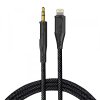 Cablu Audio Lightning - 3.5mm Lito LA02, 1m, Negru