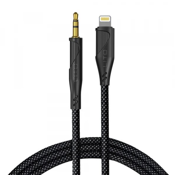 Cablu Audio Lightning - 3.5mm Lito LA02, 1m, Negru
