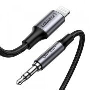 Cablu Audio Lightning - 3.5mm UGREEN US315 (70509), 1m, Negru