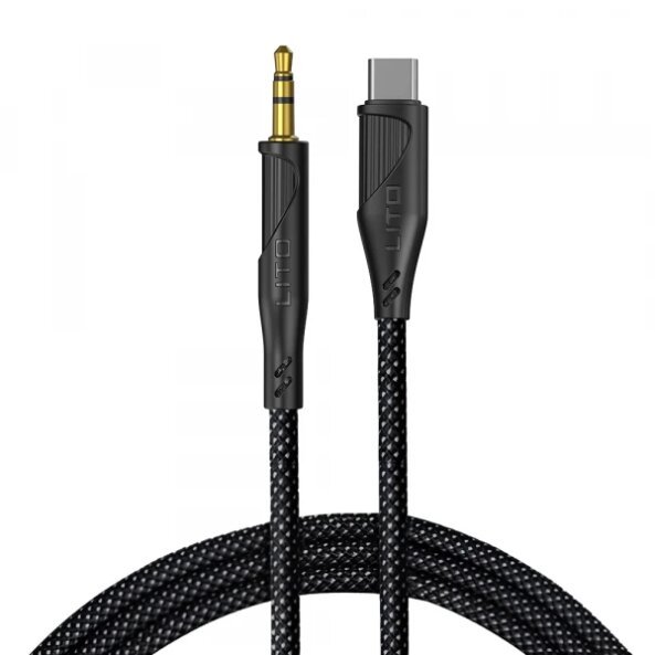 Cablu Audio USB-C - 3.5mm Lito LA02, 1m, Negru