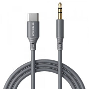 Cablu Audio USB-C - 3.5mm Techsuit AC4 SoundFlex, 1m, Gri