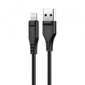 Cablu Date si Incarcare USB-A - Lightning Acefast C3-02, 18W, 1.2m, Negru