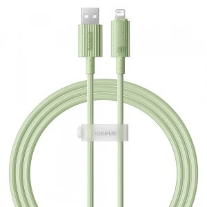 Cablu Date si Incarcare USB-A - Lightning Baseus Habitat, 18W, 2m, Verde P10360200631-01