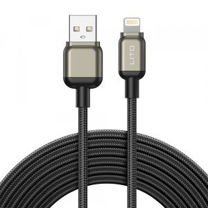 Cablu Date si Incarcare USB-A - Lightning Lito LD17, 18W, 1m, Negru