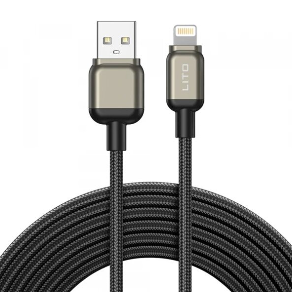 Cablu Date si Incarcare USB-A - Lightning Lito LD17, 18W, 1m, Negru