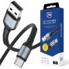 Cablu Date si Incarcare USB-A - USB-C 3MK Hyper N, 18W, 2m, Negru