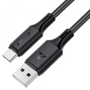Cablu Date si Incarcare USB-A - USB-C Acefast C17-04, 18W, 1.2m, Negru