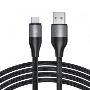 Cablu Date si Incarcare USB-A - USB-C Lito LD23T, 18W, 1m, Gri