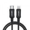 Cablu Date si Incarcare USB-C - Lightning Acefast C4-01, 30W, 1.8m, Negru