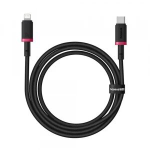 Cablu Date si Incarcare USB-C - Lightning Baseus Dura, 20W, 1m, Rosu Negru P10377800U01-01