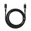 Cablu Date si Incarcare USB-C - Lightning Baseus Dura, 20W, 2m, Auriu Negru P10377800U01-02