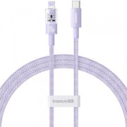 Cablu Date si Incarcare USB-C - Lightning Baseus Gem, 20W, 1m, Mov P10373001511-00