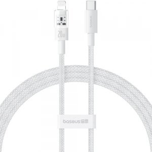 Cablu Date si Incarcare USB-C - Lightning Baseus Gem, 20W, 2m, Alb P10373001211-01