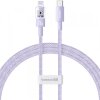 Cablu Date si Incarcare USB-C - Lightning Baseus Gem, 20W, 2m, Mov P10373001511-01