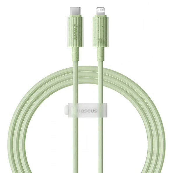 Cablu Date si Incarcare USB-C - Lightning Baseus Habitat, 20W, 1m, Verde P10360201631-00