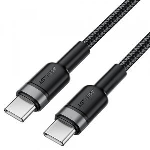 Cablu Date si Incarcare USB-C - USB-C Acefast C22-03, 60W, 1.2m, Negru