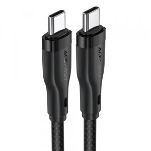 Cablu Date si Incarcare USB-C - USB-C Acefast C8-03, 60W, 1.2m, Negru