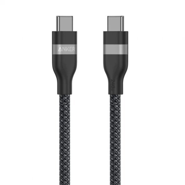 Cablu Date si Incarcare USB-C - USB-C Anker, 240W, 0.9m, Negru A82E2H21