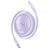Cablu Date si Incarcare USB-C - USB-C Baseus Free2Draw Mini, 100W, 1m, Mov P10364500511-00