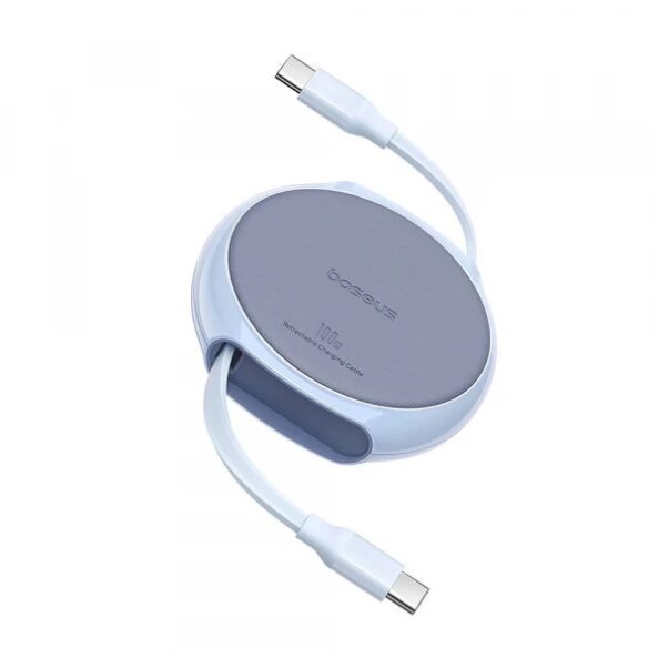 Cablu Date si Incarcare USB-C - USB-C Baseus Pathfinder, 100W, 1m, Bleu P10368400311-00