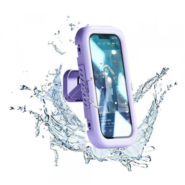 Carcasa Perete cu Membrana Tactila Techsuit LC-999 pentru Telefon, Waterproof, Mov