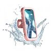 Carcasa Perete cu Membrana Tactila Techsuit LC-999 pentru Telefon, Waterproof, Roz