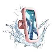 Carcasa Perete cu Membrana Tactila Techsuit LC-999 pentru Telefon, Waterproof, Roz