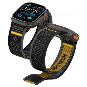 Curea Spigen Athlex Air pentru Apple Watch 49mm / 46mm / 45mm / 44mm Series, Neagra