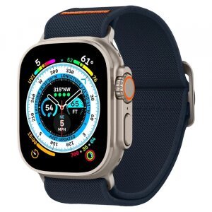 Curea Spigen Fit Lite Ultra pentru Apple Watch 49mm / 46mm / 45mm / 44mm / 42mm Series, Bleumarin