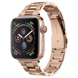 Curea Spigen Modern Fit pentru Apple Watch 42mm / 41mm / 40mm / 38mm Series, Roz Aurie
