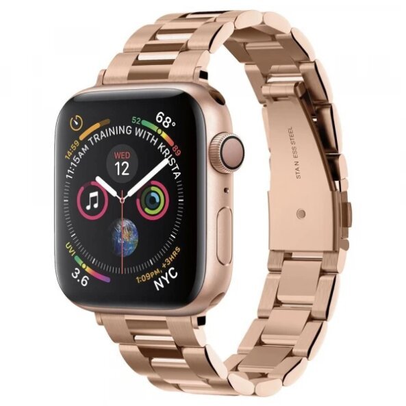 Curea Spigen Modern Fit pentru Apple Watch 42mm / 41mm / 40mm / 38mm Series, Roz Aurie