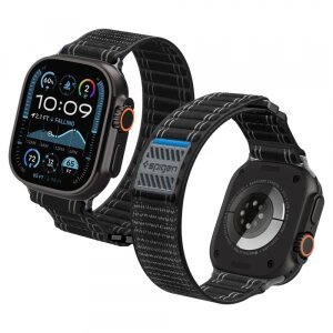 Curea Spigen WBF0 pentru Apple Watch 49mm / 46mm / 45mm / 44mm Series, Neagra