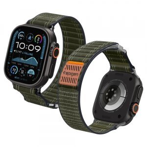 Curea Spigen WBF0 pentru Apple Watch 49mm / 46mm / 45mm / 44mm Series, Verde