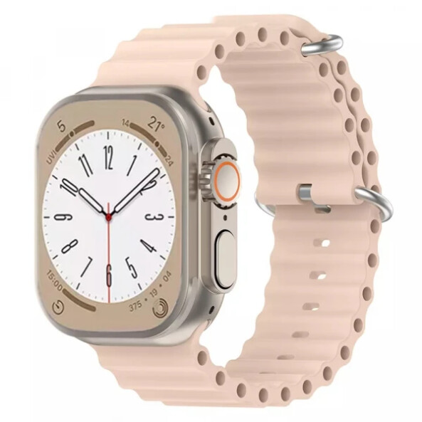 Curea Techsuit W038 pentru Apple Watch 49mm / 46mm / 45mm / 44mm / 42mm Series, Roz