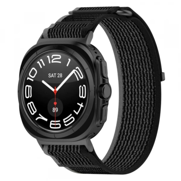 Curea Techsuit W054 pentru Samsung Galaxy Watch Ultra, Gri Neagra
