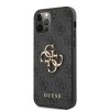 Husa pentru Apple iPhone 12 / 12 Pro, Guess, 4G Metal Logo, Gri