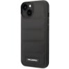 Husa pentru Apple iPhone 14 Plus, Karl Lagerfeld, Quilted Puffy Metal Logo, Neagra