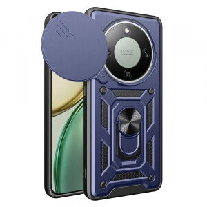 Husa pentru Honor Magic8 Lite, Techsuit, CamShield, Albastra