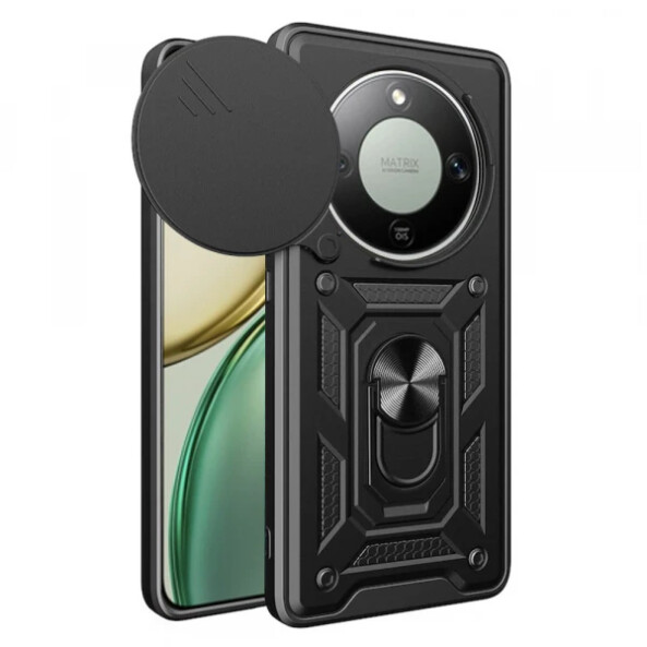 Husa pentru Honor Magic8 Lite, Techsuit, CamShield, Neagra