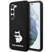 Husa pentru Samsung Galaxy S24 S921, Karl Lagerfeld, Silicone Choupette NFT, Neagra