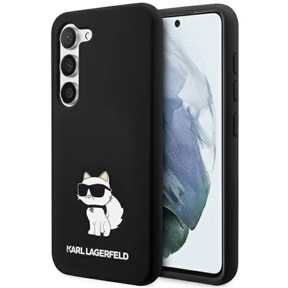Husa pentru Samsung Galaxy S24 S921, Karl Lagerfeld, Silicone Choupette NFT, Neagra