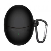 Husa Techsuit Silicone pentru Huawei FreeBuds 6, Neagra