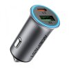 Incarcator Auto Acefast B16, 95W, 3.25A, 1 x USB-A - 1 x USB-C, Gri