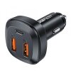 Incarcator Auto Acefast B9, 66W, 5A, 2 x USB-A - 1 x USB-C, Negru